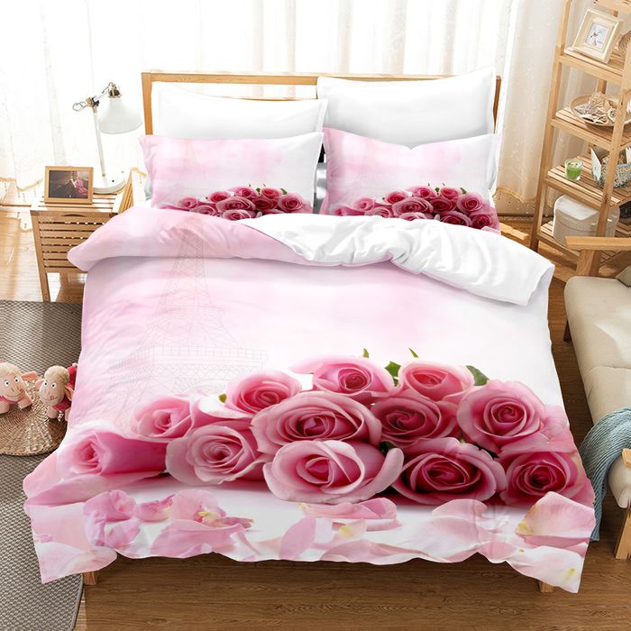 housse de couette rose 7