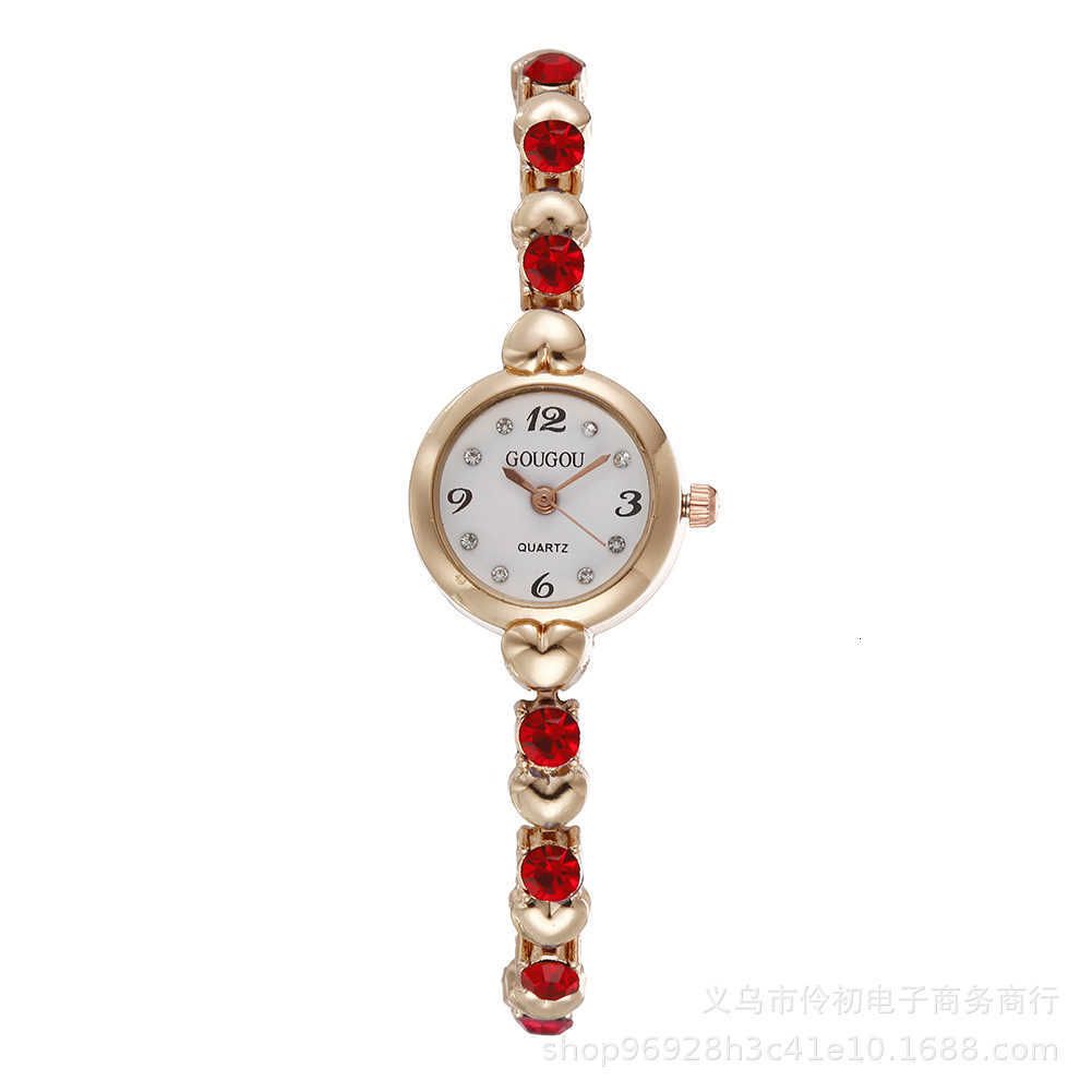 Rose Gold Red Single Watch