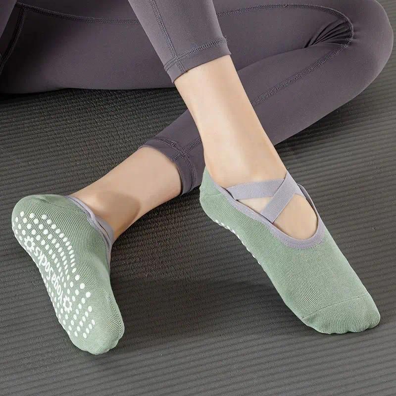 Green Yoga socks