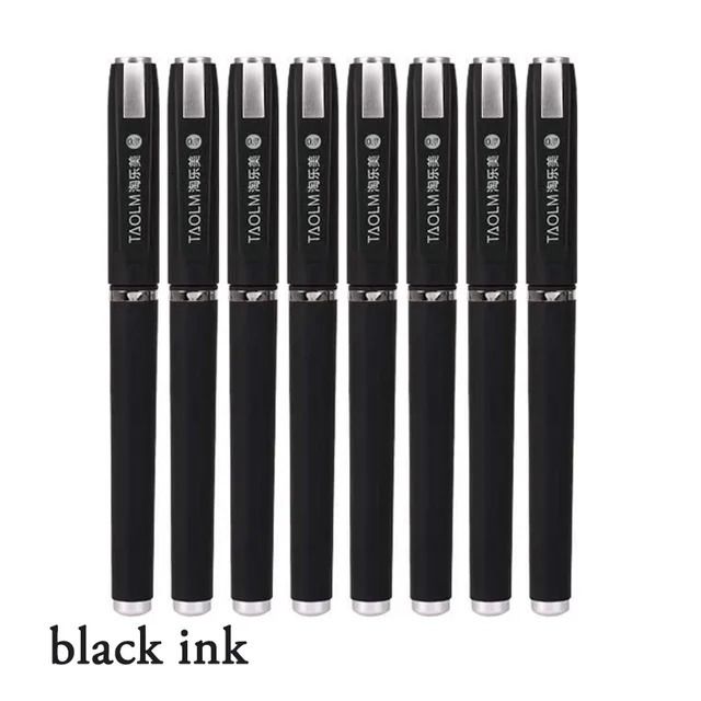 Stylo 8 pièces noir