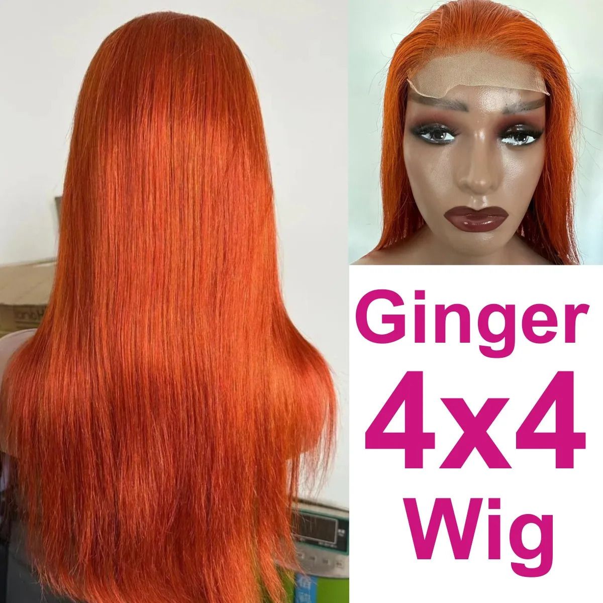 ginger 4x4 wig