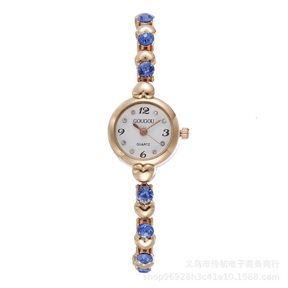 Rose Gold Blue Single Watch