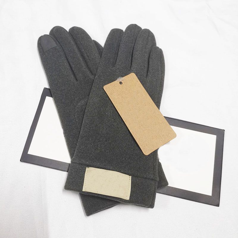 gants gris-peluche