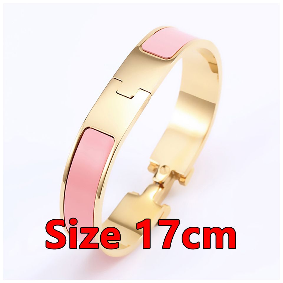Gold Pink Bracelet 17cm