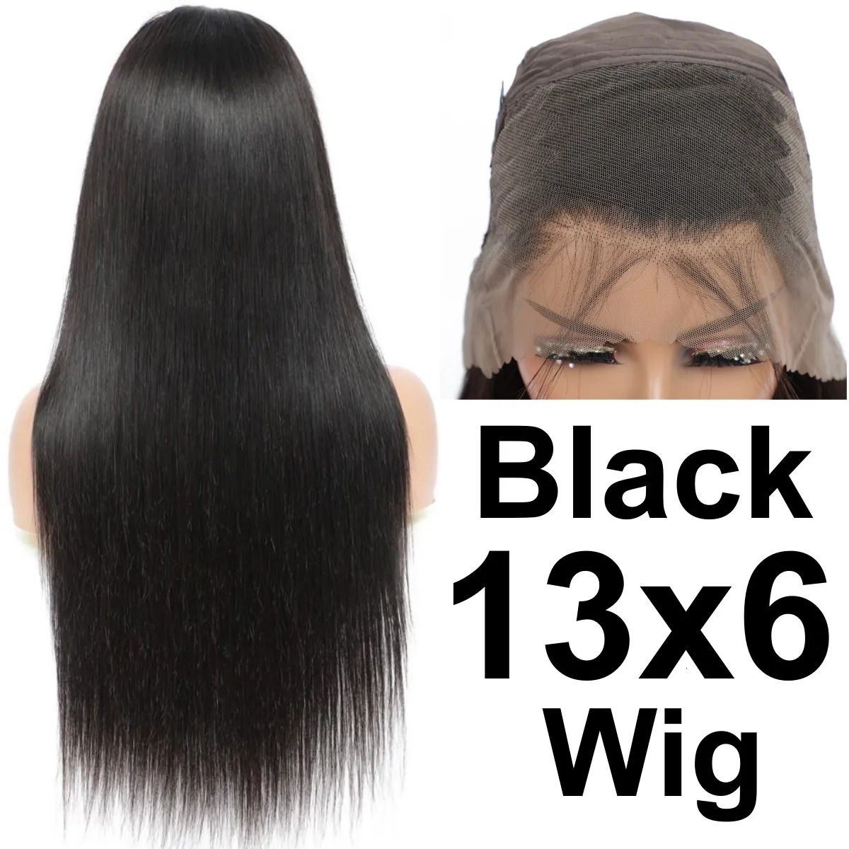 black 13x6 wig