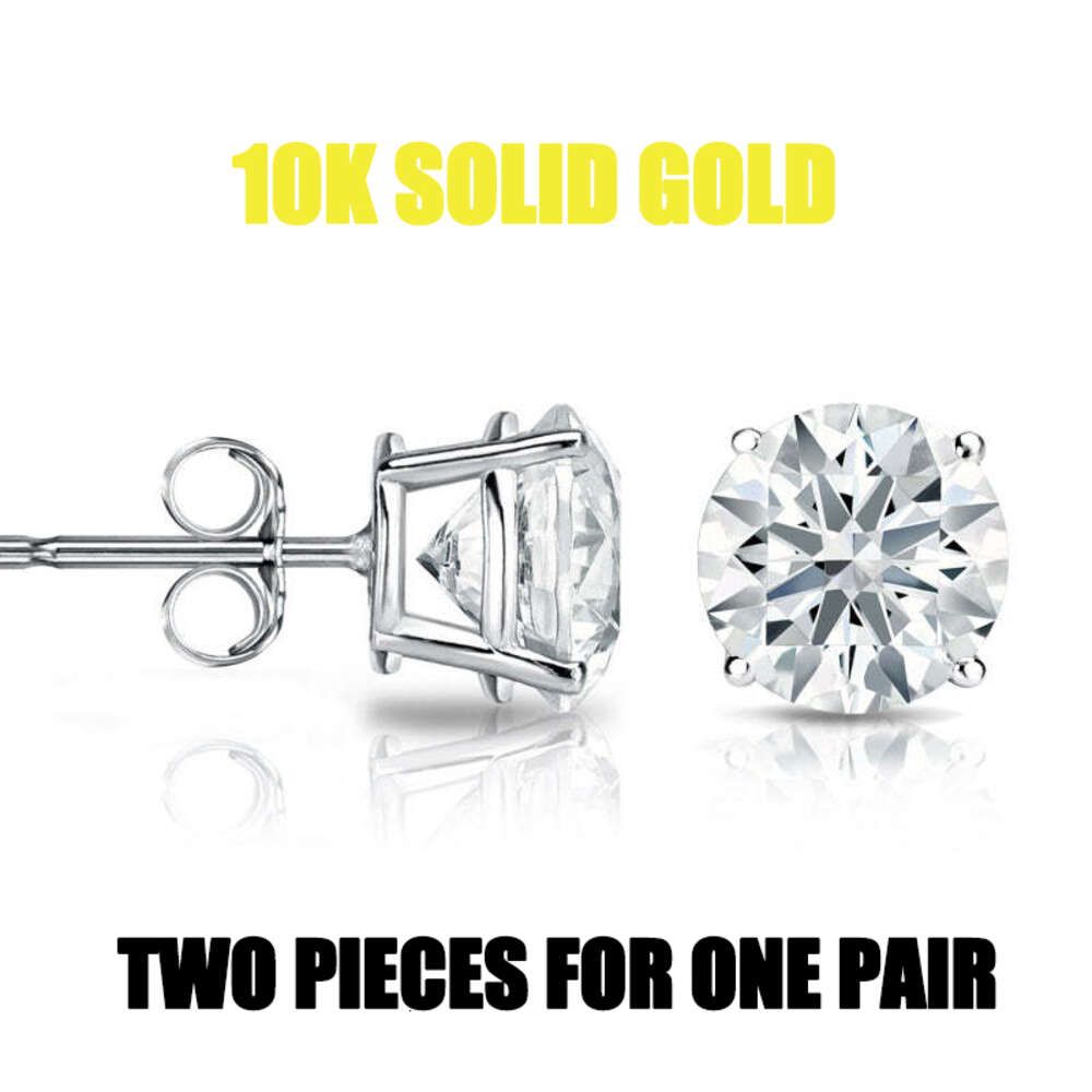 Wg(10k Solid Gold)-2ct Per Piece(two p