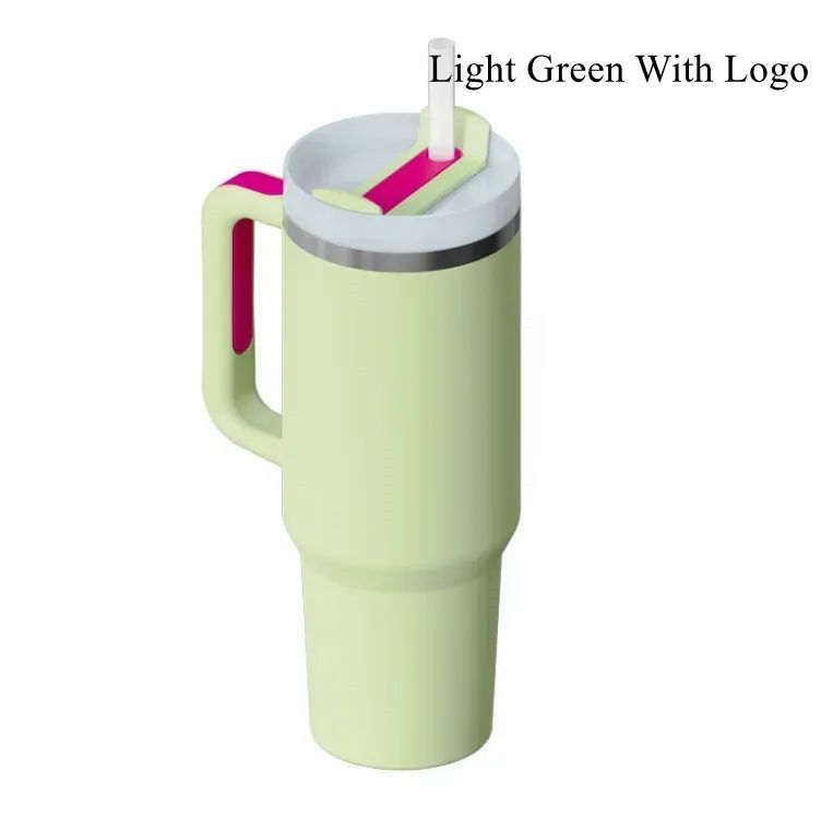Licht groen met logo