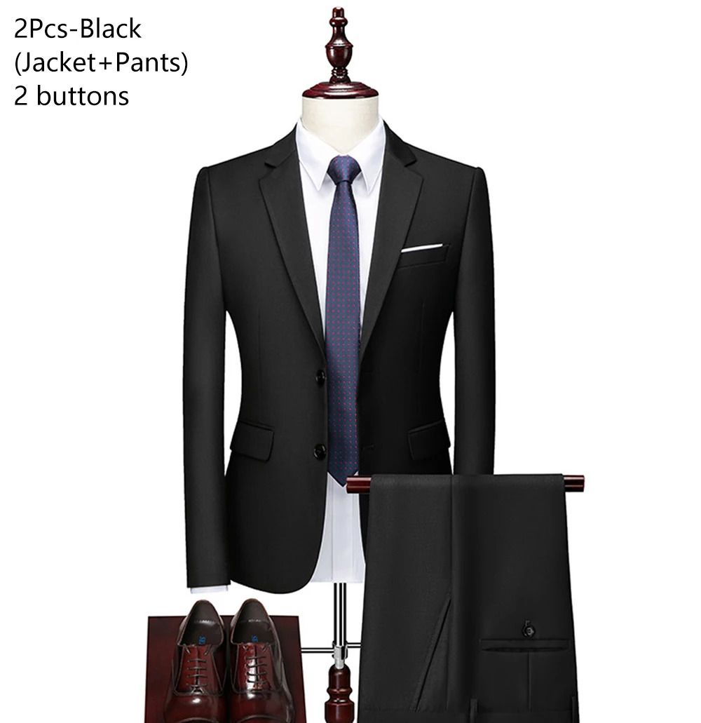 black 2-piece suit