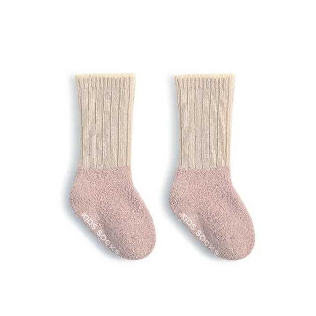 beige-pink socks