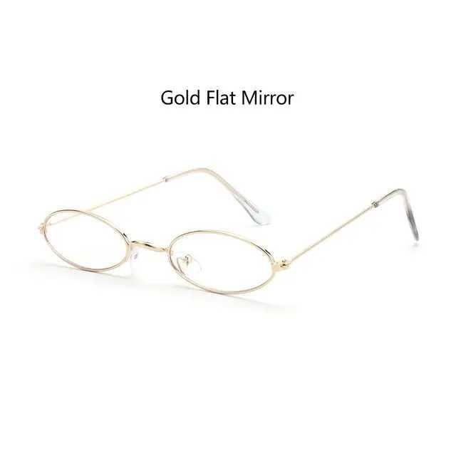 miroir plat d'or