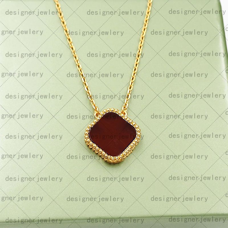 necklace gold+red