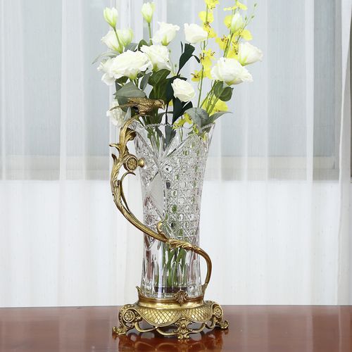 Bird crystal vase