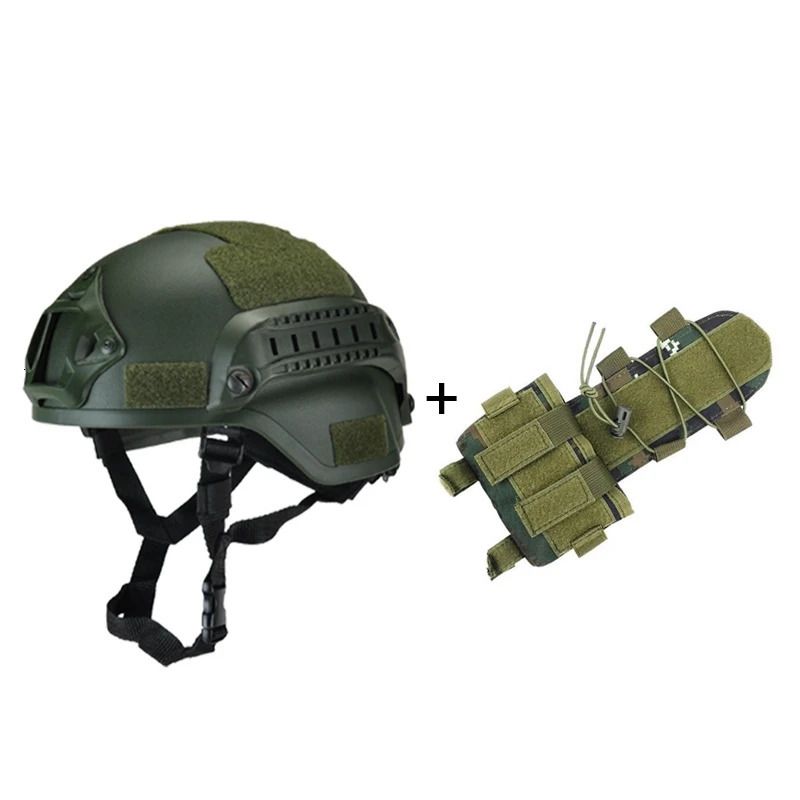 Green 1 Helmet 2 Bag