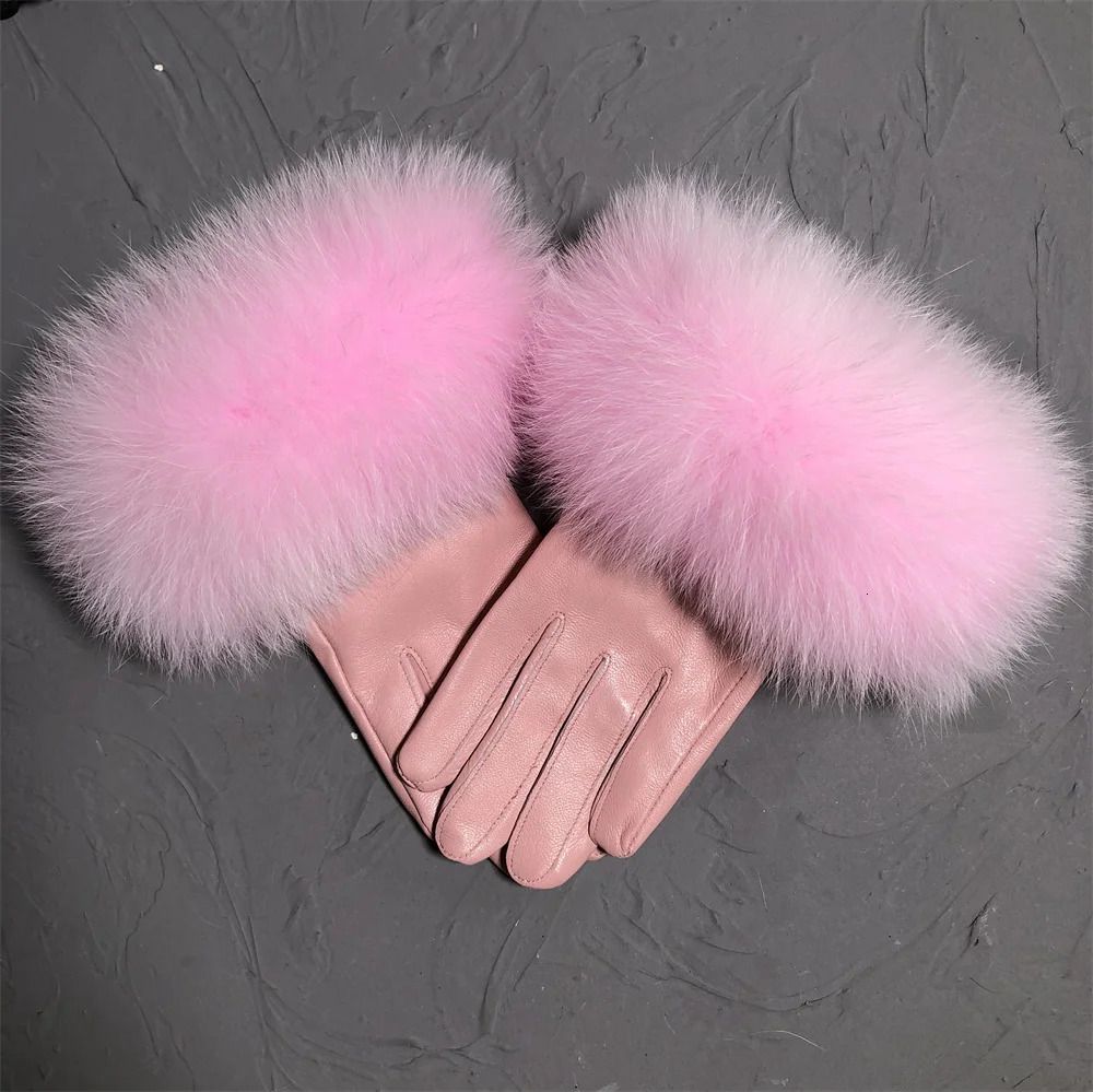 Baby Pink-Fox Pelliccia