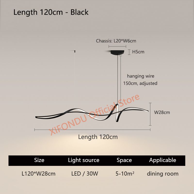 L120cm - Black Changeable