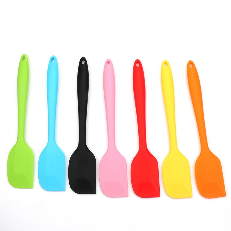 5 Pieces Silicone Spatula Heat Resistant Seamless Rubber Cake Mixing Scraper