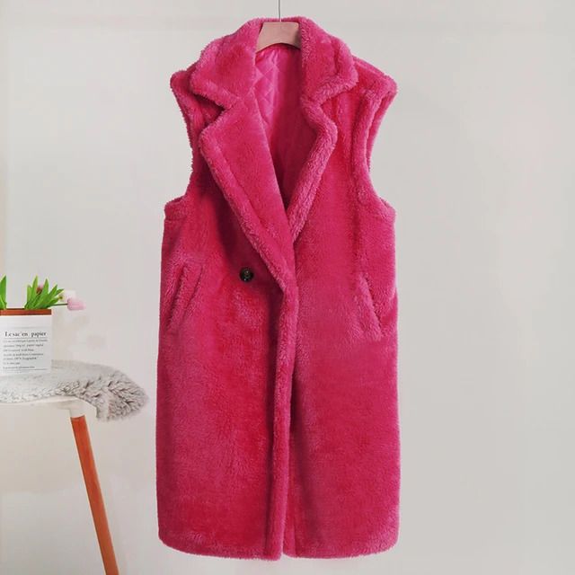 rose teddy coat
