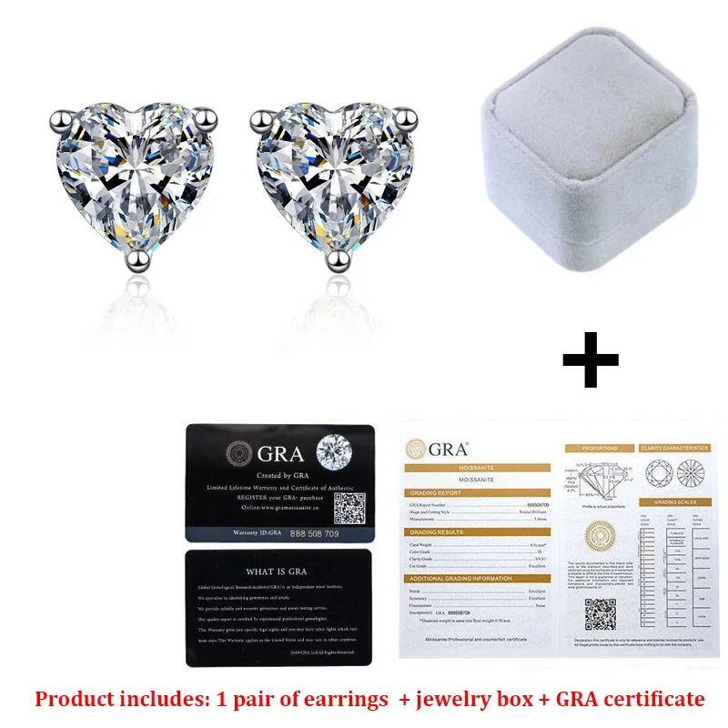 Com certificado GRA 1.0ct 1 Par