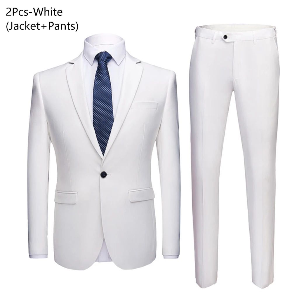 white 2-piece suit