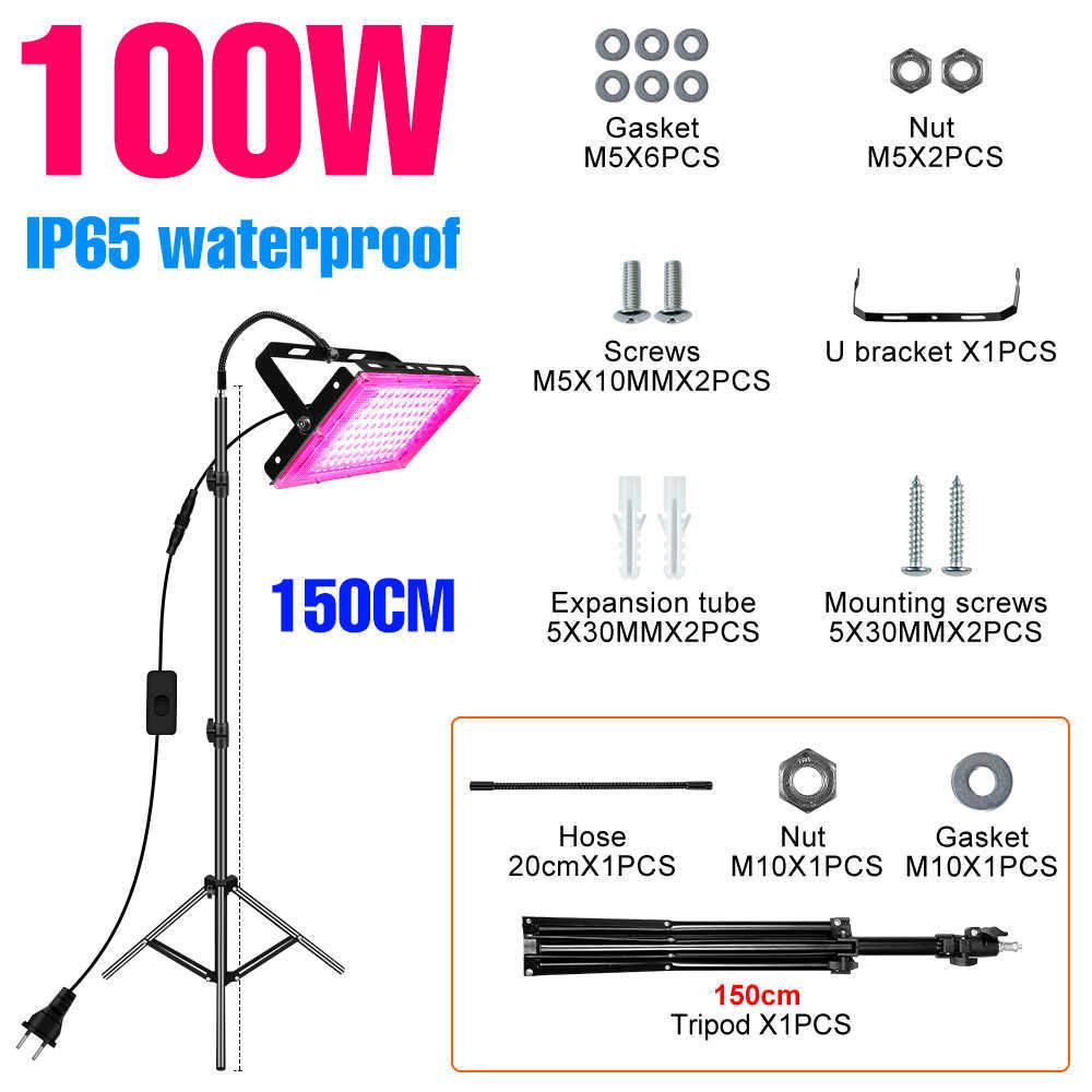 100W-150 cm stativ