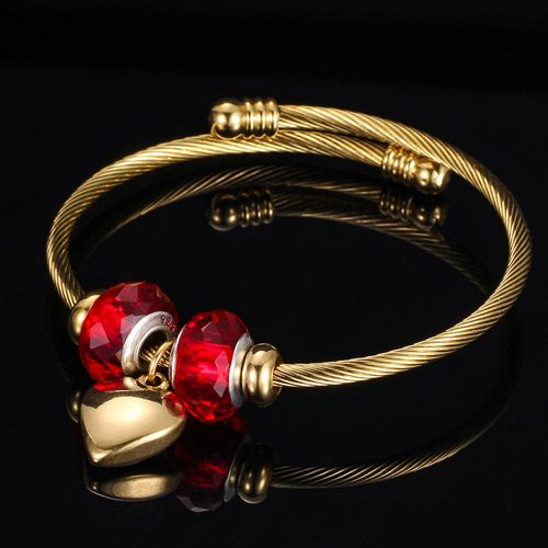 Gold Red Bead