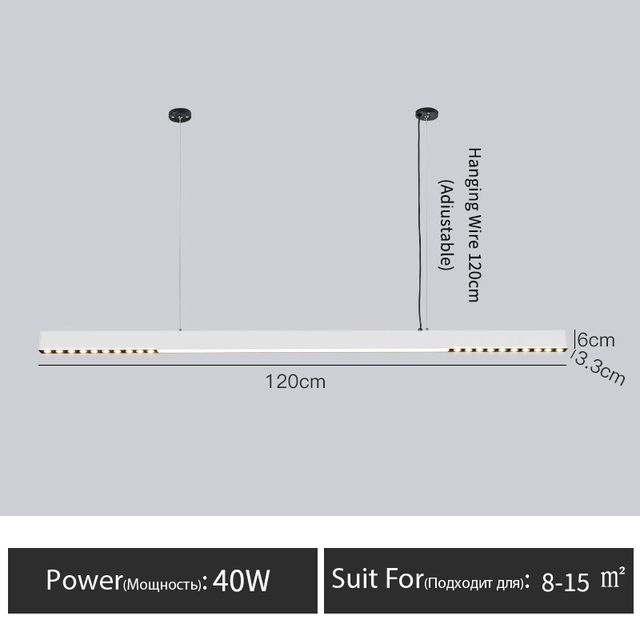 L120 cm Luce neutra bianca 4000K