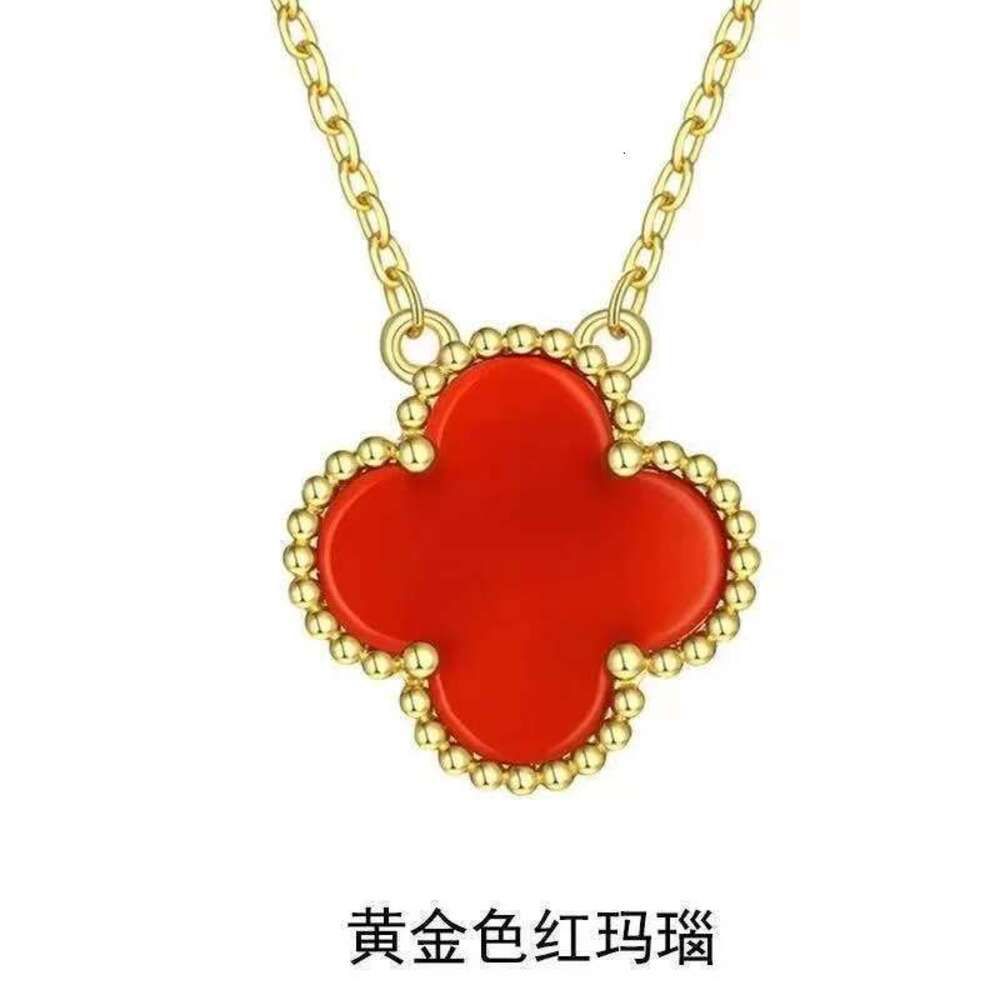 Gold Red Chalcedony halsbandsräknare g g