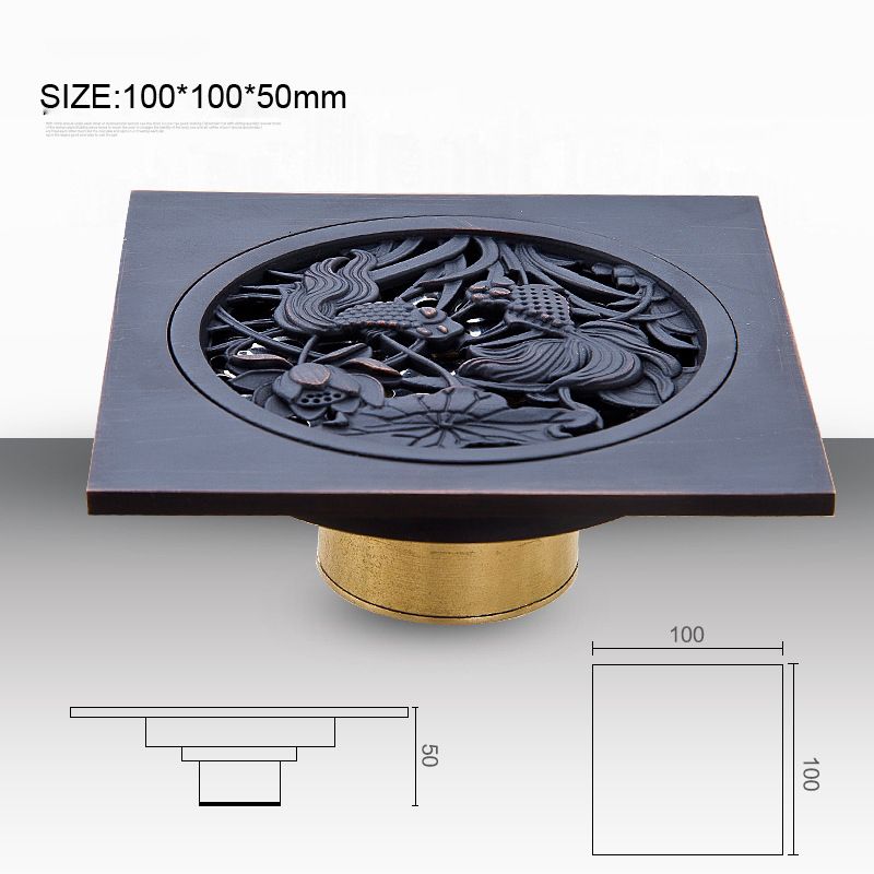 Black Floor Drain c