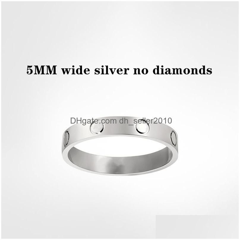 Zilver (5 mm) -Love ring