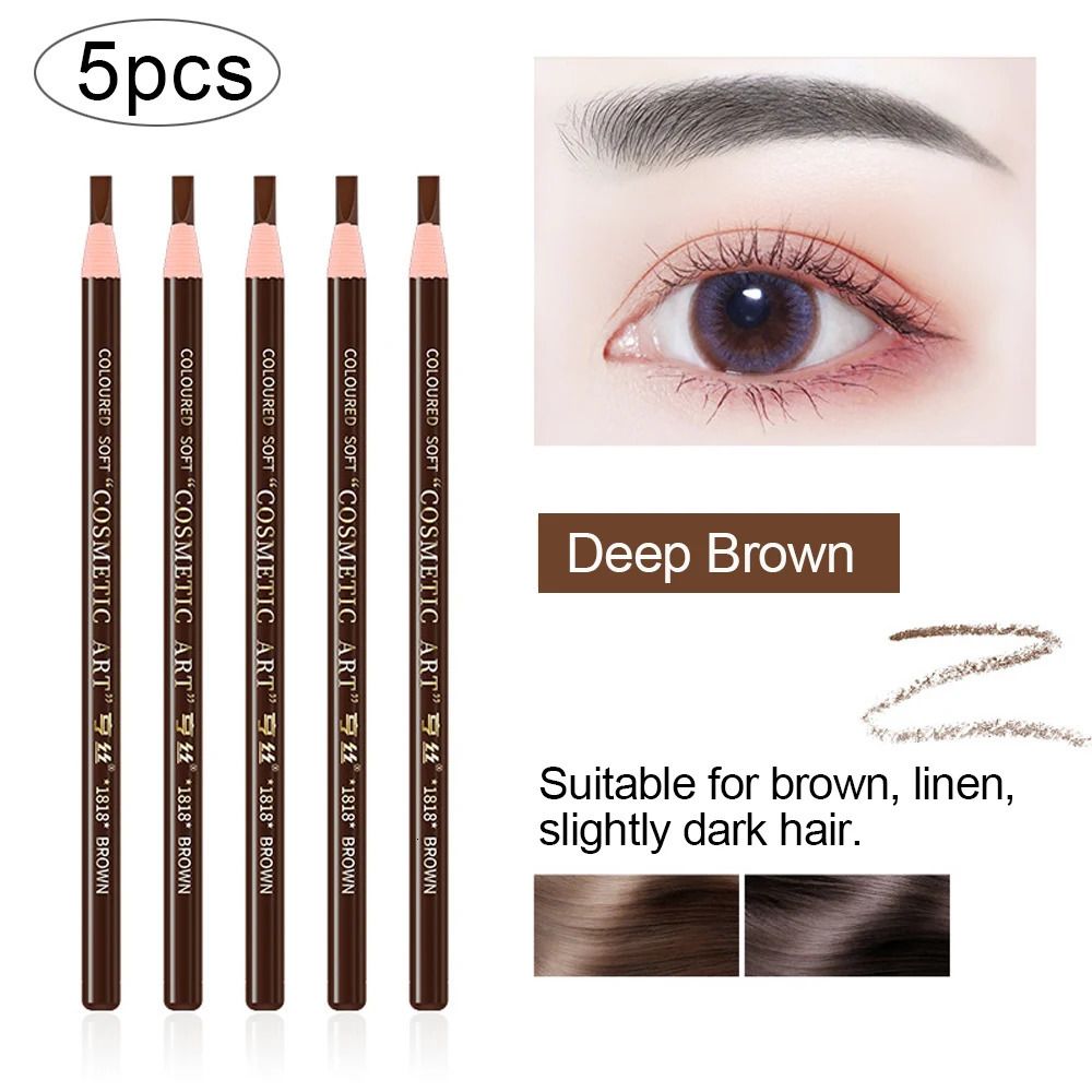 5pcs deep brown