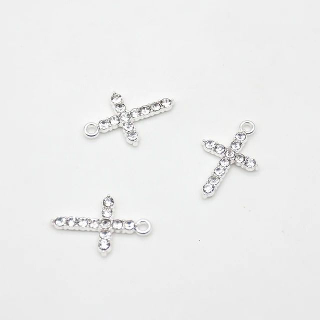 20pcs Crystal Silver