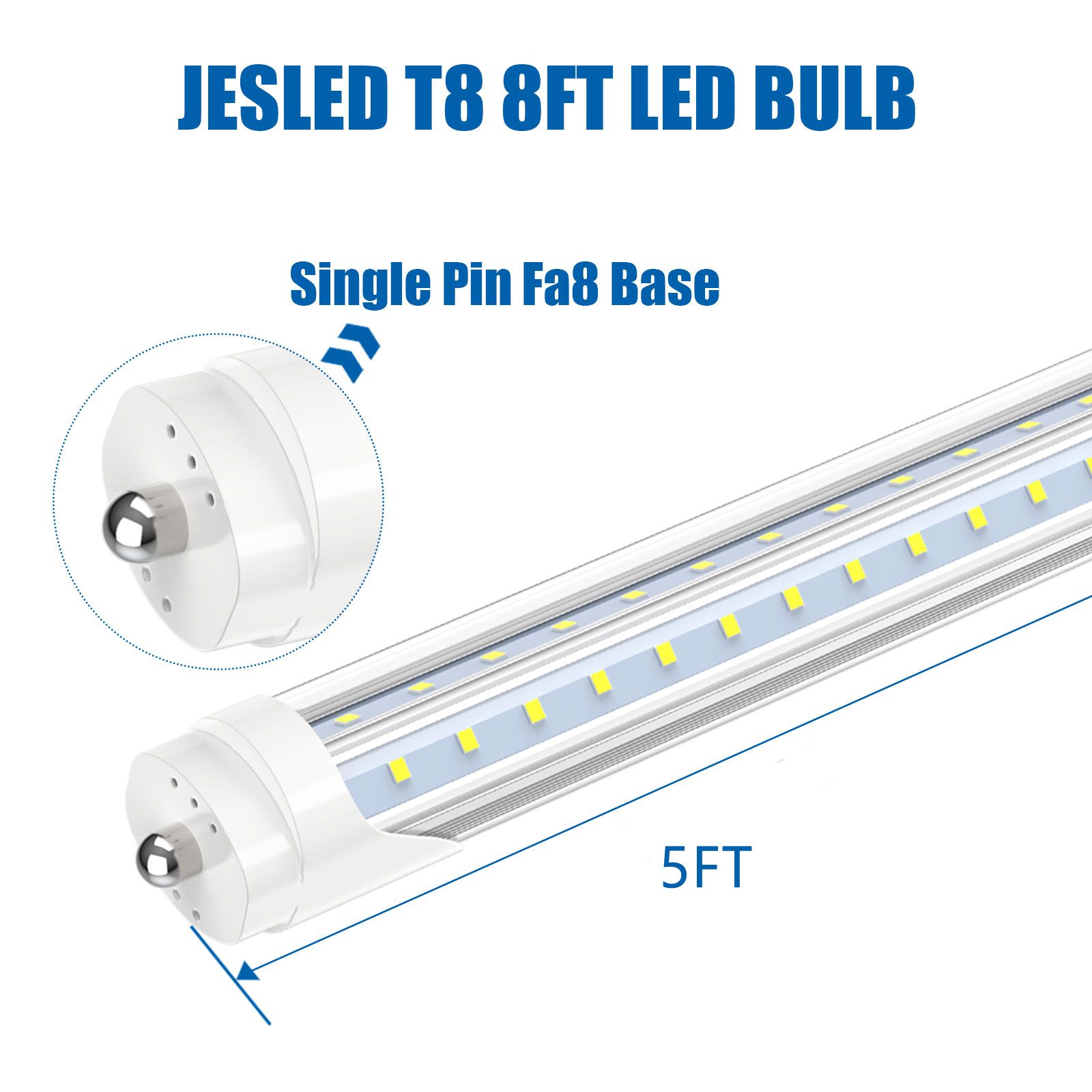 5FT 36W Transparent PC-lock