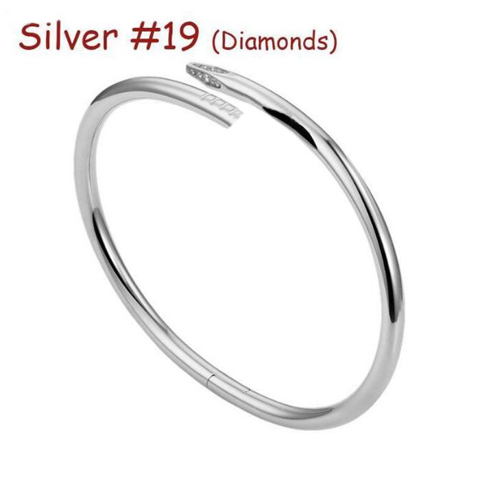Silver #19 (Nail Bracelet & Diamonds)