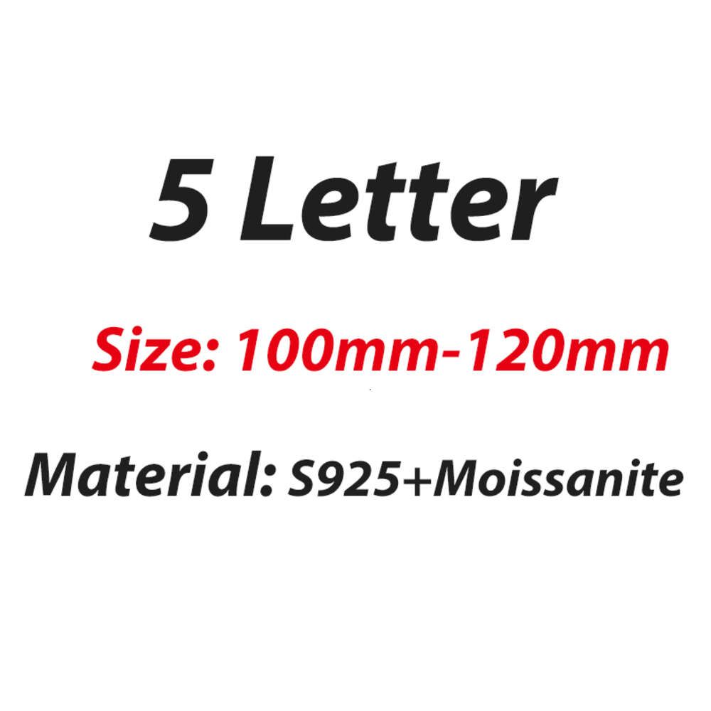 5 lettres-argent + Moissanite