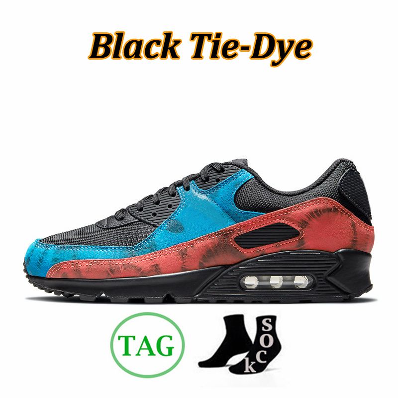 40-45 black tie-dye