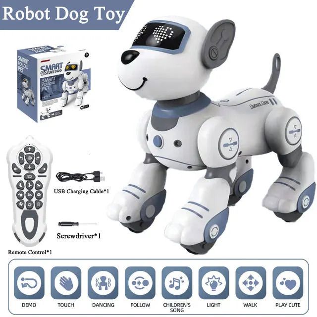 Roboterhund blau