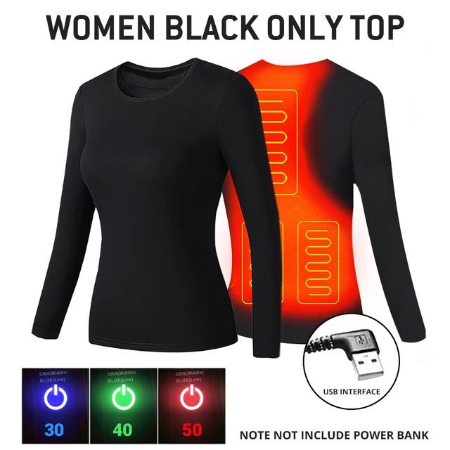 women heated top bk