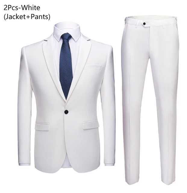 white 2-piece suit