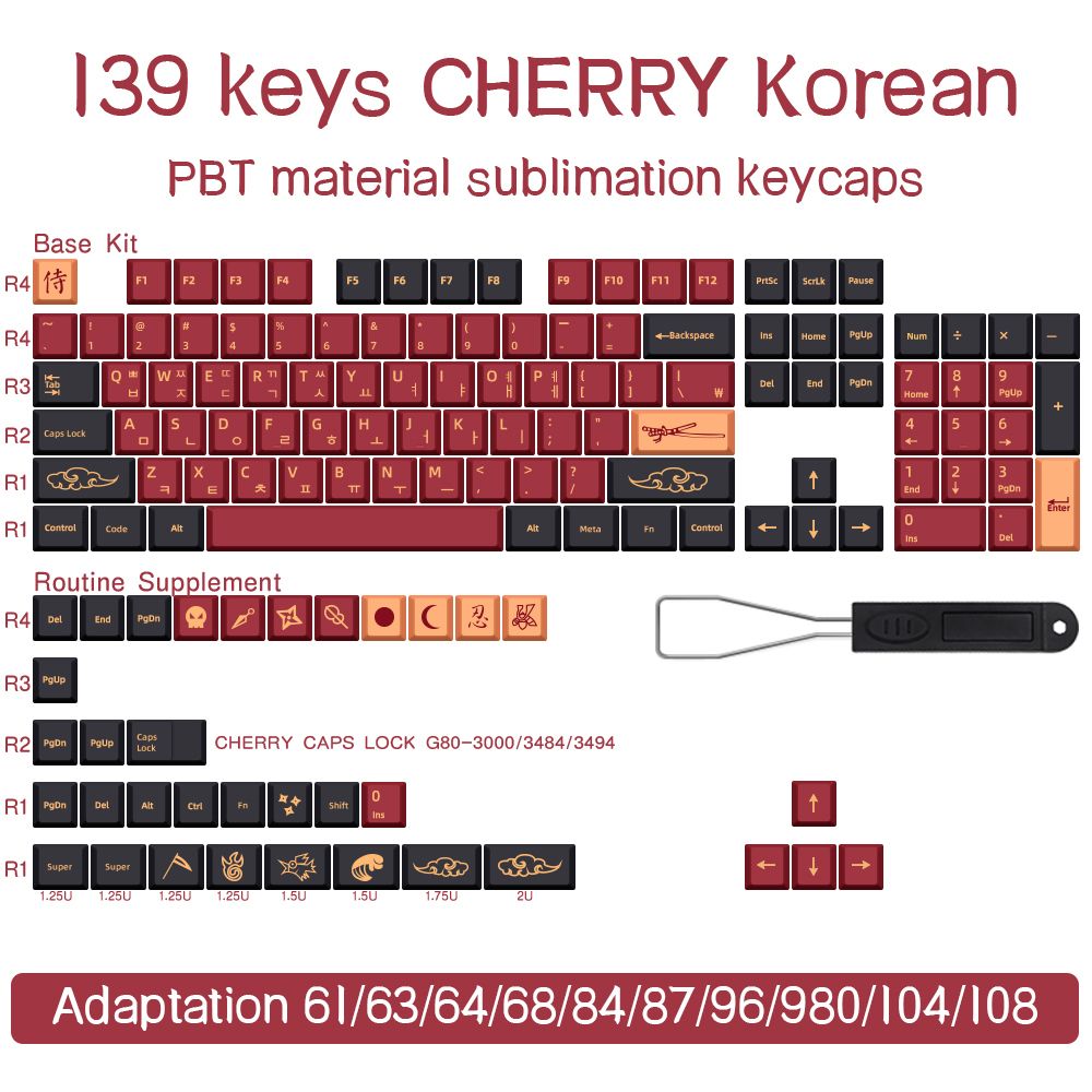 Röd-139Keys-KR