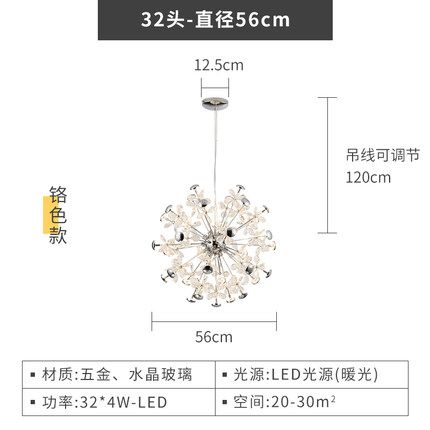 32heads 81-100W varmt ljus