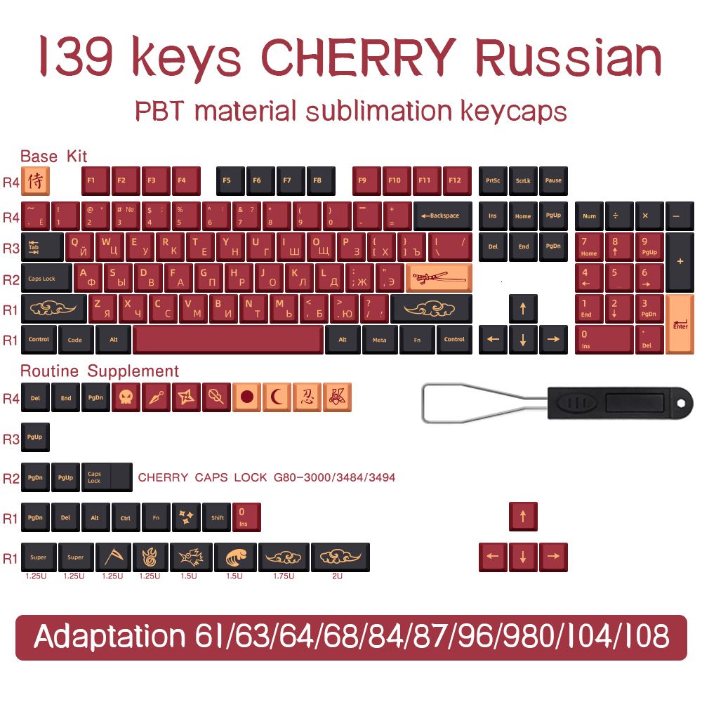 Röd-139Keys-Ru