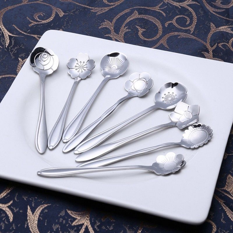 8pcs Silver