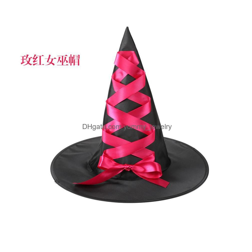 Rose Red Witch Hat