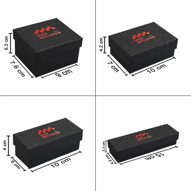 Noir-50pcs avec Logo-15xr4.5x3.3cm