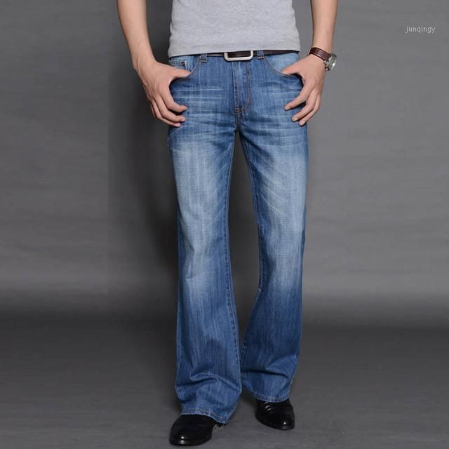 Mens Jeans Mens Regular Fit Black Bootcut Trousers For Men Work Denim Pants Homme Business Causal Pantalon Hombre Jean From Corrigang, $41.93 | DHgate.Com