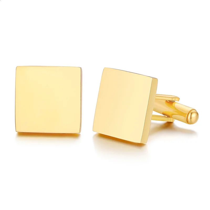 Gemelli quadrato in oro-personalizzato