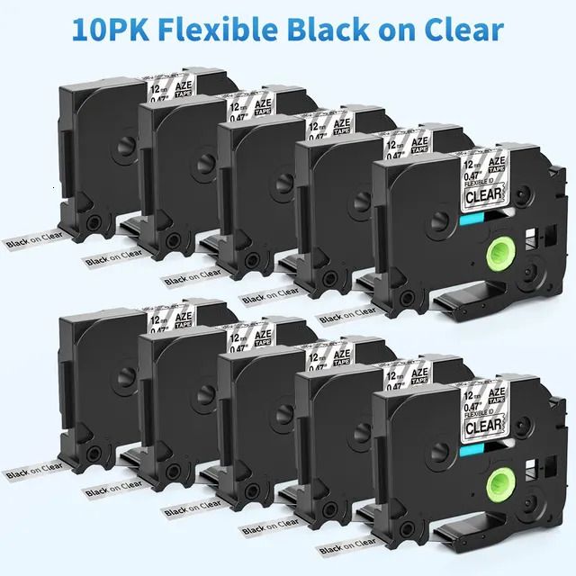 10pk Black on Clear-Other