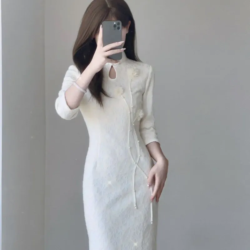 beyaz elbise S