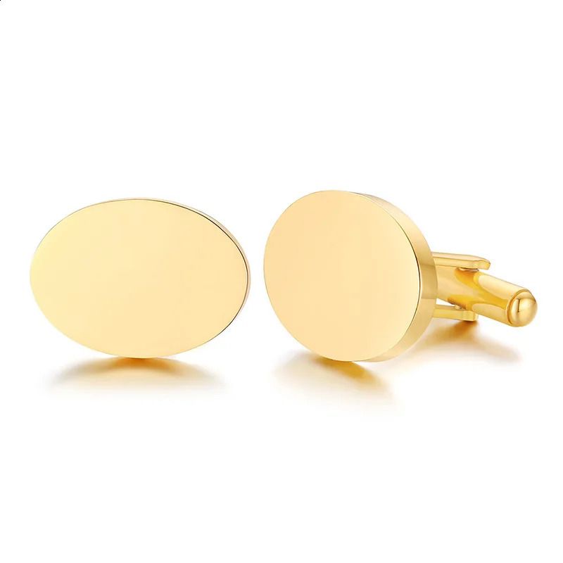 Gemelli ovali d'oro-personalizzati