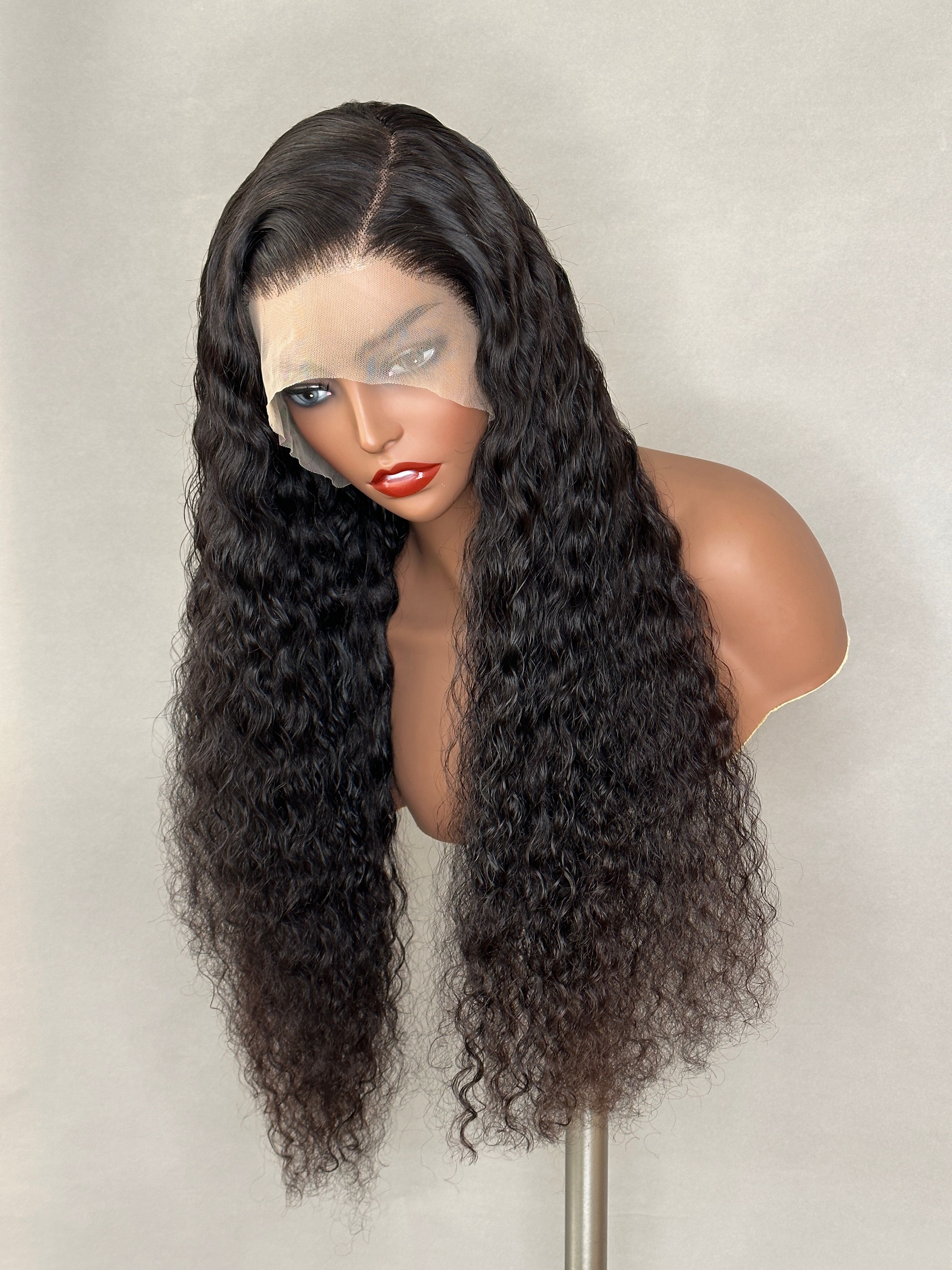 Deep Wave Lace Frontal Human Hair Wig 4x4 5x5 6x6 view 3